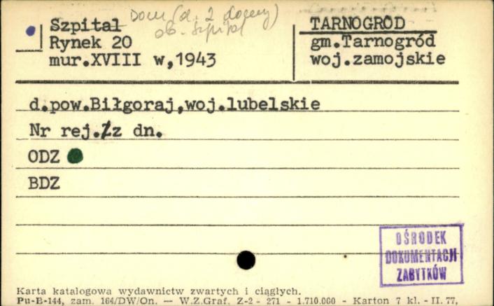 dom, d. 2 domy, ob. szpital, skan 1