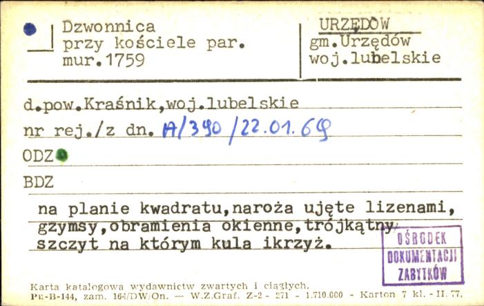dzwonnica przy kościele par., skan 1
