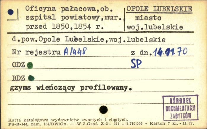 oficyna pałacowa, ob. szpital powiatowy, skan 1