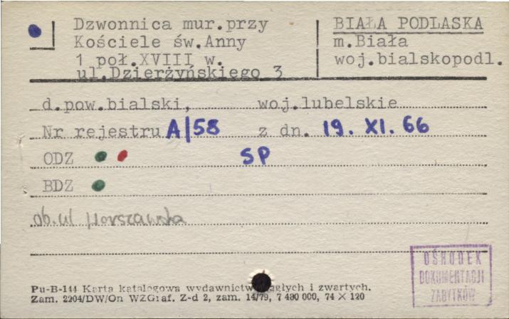 dzwonnica przy kościele św. Anny, skan 1