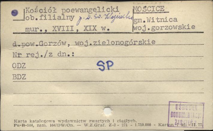 kościół ewangelicki, ob. kościół fil. pw. św. Wojciecha, skan 1