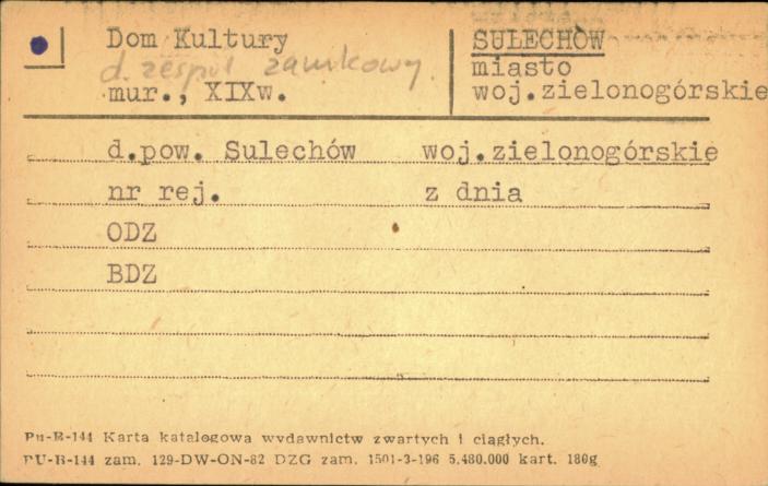 Dom Kultury, d. zespół zamkowy, skan 1