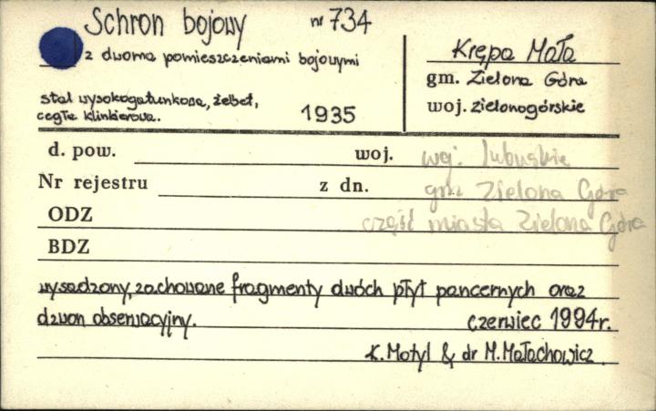 schron bojowy nr 734, skan 1