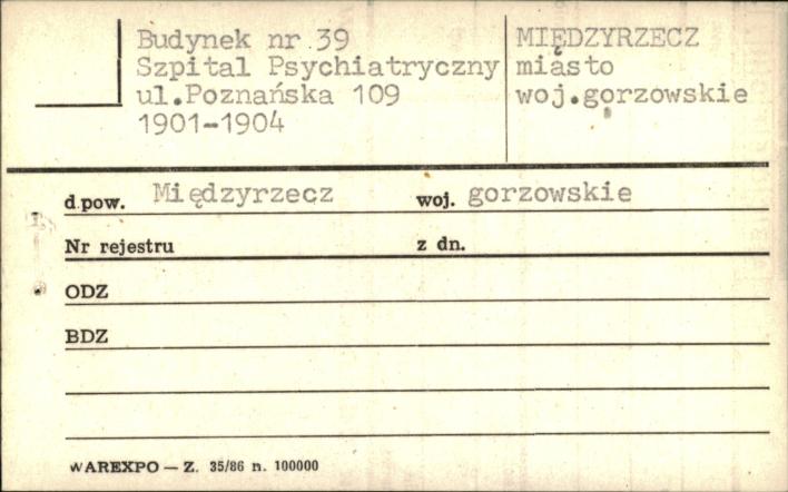 budynek nr 39 Szpital Psychiatryczny, skan 1