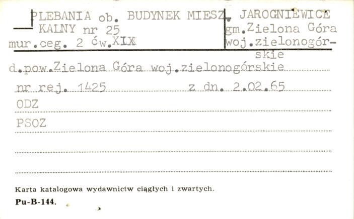 plebania ob. budynek mieszkalny, skan 1