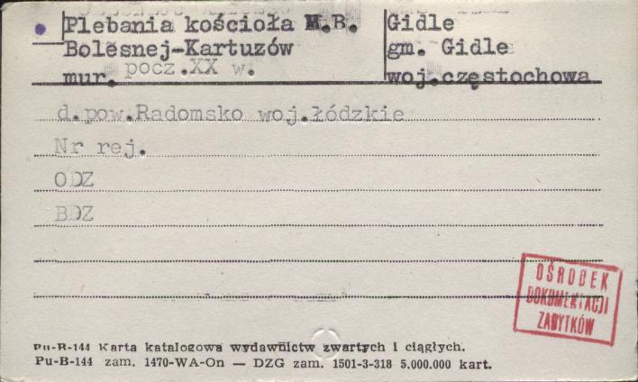 plebania kościoła M. B. Bolesnej - Kartuzów, skan 1