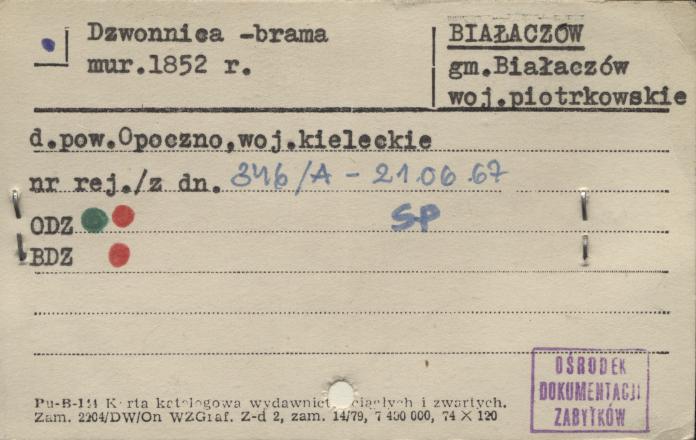 dzwonnica - brama, skan 1