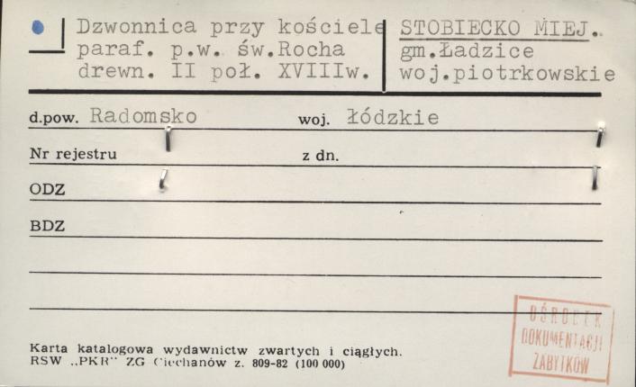 dzwonnica przy kościele paraf. pw. św. Rocha, skan 1