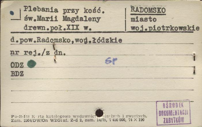 plebania przy kośc. św. Marii Magdaleny, skan 1