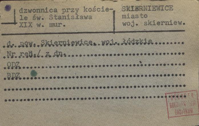 dzwonnica przy kościele św. Stanisława, skan 1