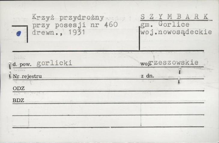 krzyż przydrożny przy posesji nr 460, skan 1
