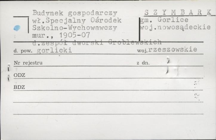budynek gospodarczy, d. zespół dworski Groblewskich, skan 1