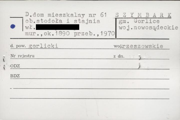 dom mieszkalny, ob. stodoła i stajnia, skan 1