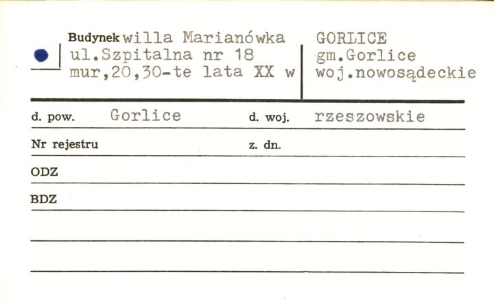 willa Marianówka, skan 1
