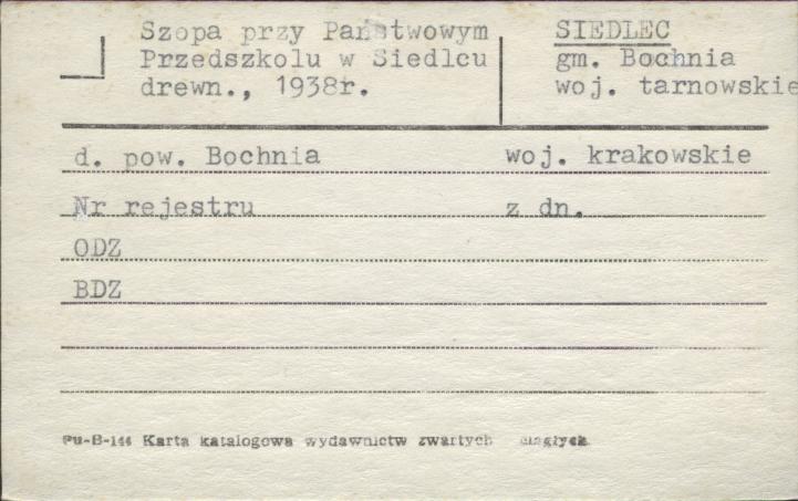 szopa przy Państwowym Przedszkolu w Siedlcu, skan 1
