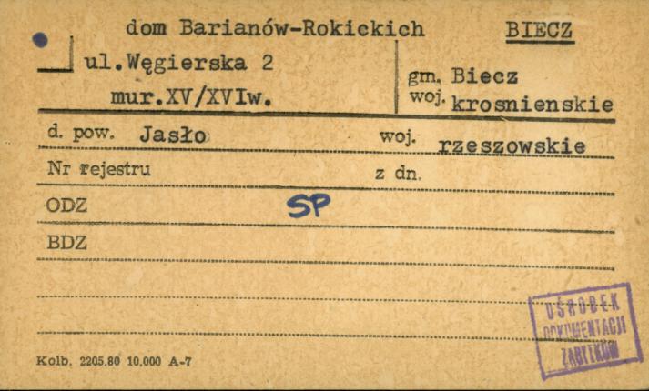 dom Barianów-Rokickich, skan 1