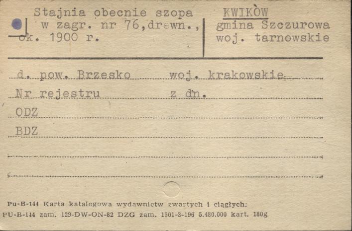 stajnia obecnie szopa w zagrodzie, skan 1