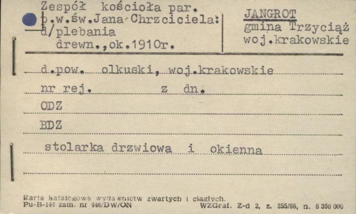 plebania w zespole kościoła par. pw. św. Jana Chrzciciela, skan 1