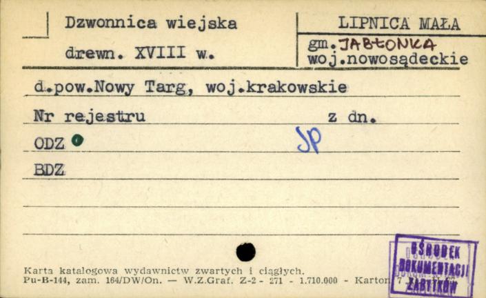 dzwonnica wiejska, skan 1