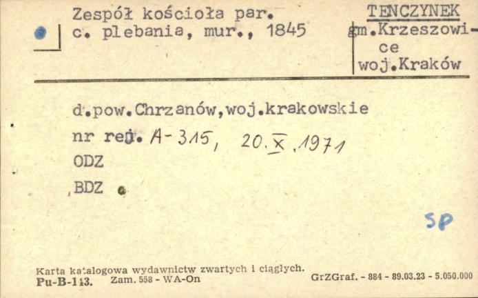 zespół kościoła par. - plebania, skan 1
