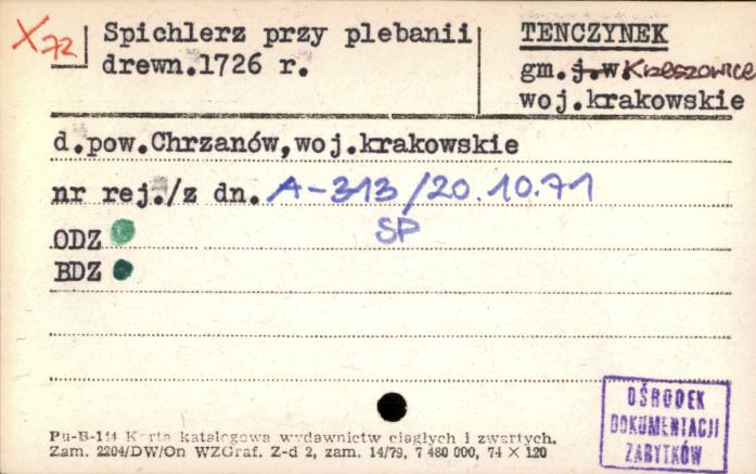 spichlerz przy plebanii, skan 1