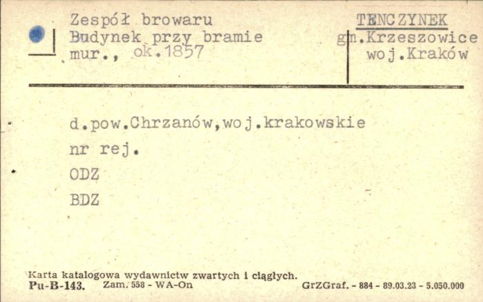 zespół browaru budynek przy bramie, skan 1