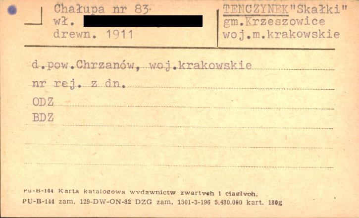 chałupa, skan 1