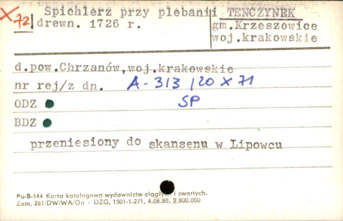 spichlerz przy plebanii, skan 1