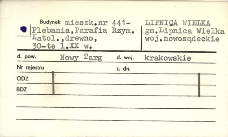 budynek mieszk. - plebania, parafia Rzym. Katol., skan 1