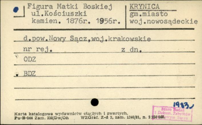 figura Matki Boskiej, skan 1