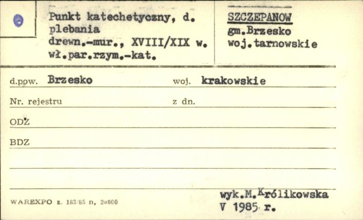 plebania, ob. sala katechetyczna, skan 1