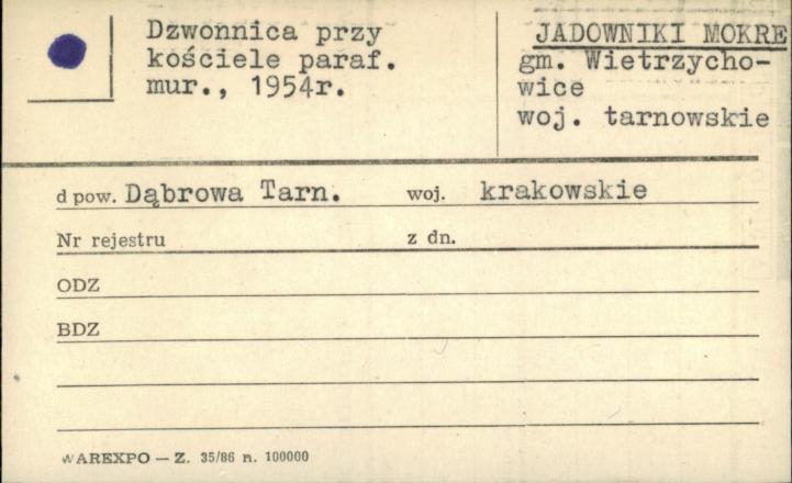 dzwonnica przy kościele par., skan 1