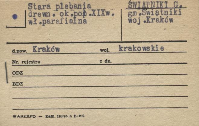 stara plebania, skan 1