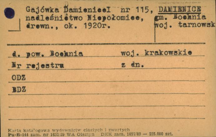 gajówka, skan 1