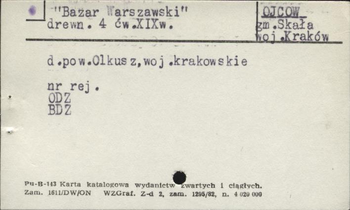 Bazar Warszawski, skan 1