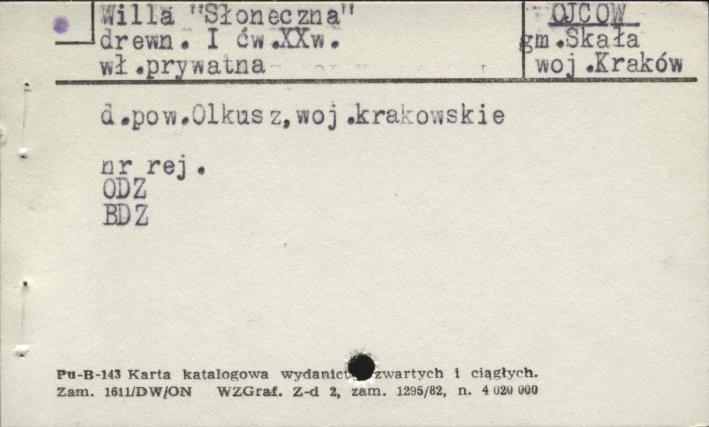 willa Słoneczna, skan 1