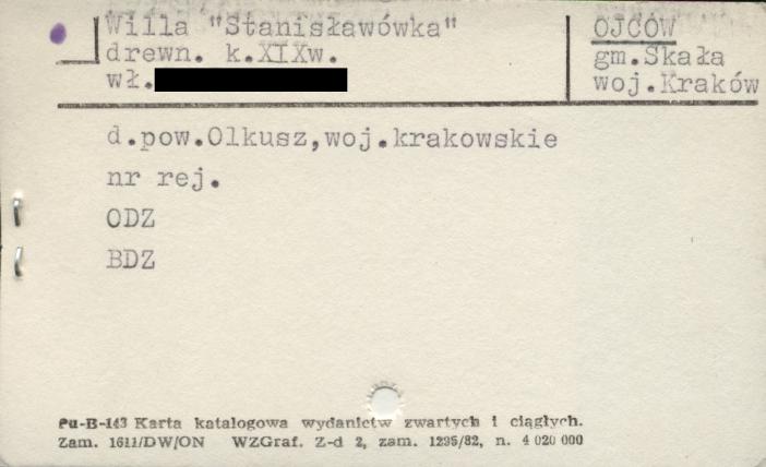 willa Stanisławówka, skan 1
