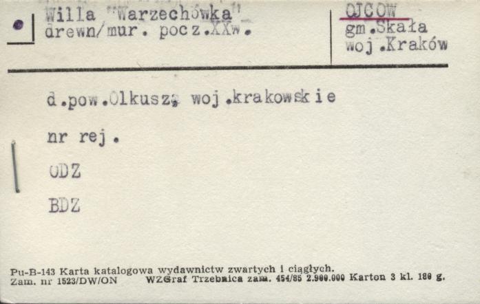 willa Warzechówka, skan 1