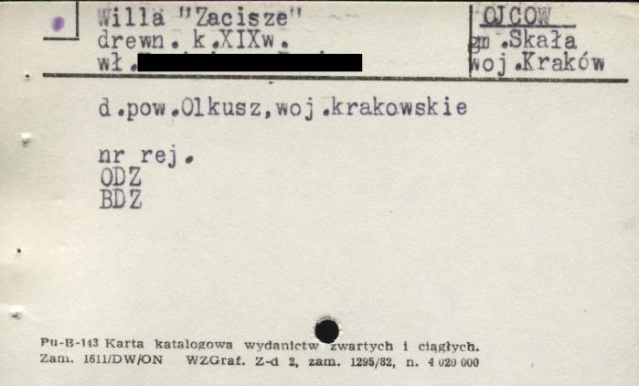 willa Zacisze, skan 1