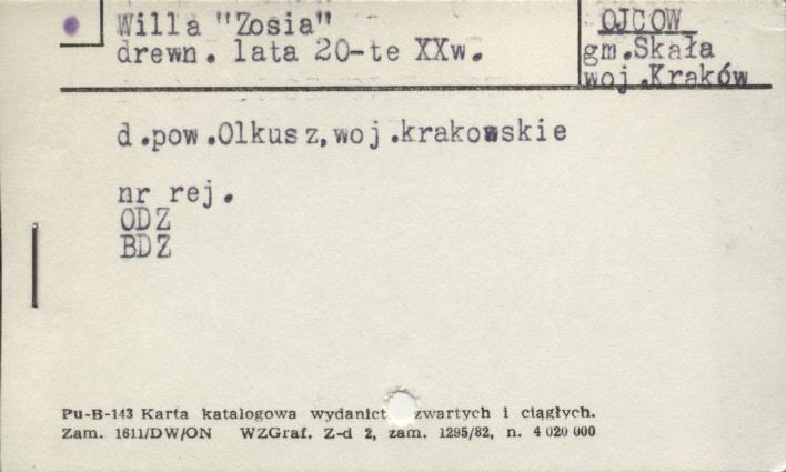 willa Zosia, skan 1