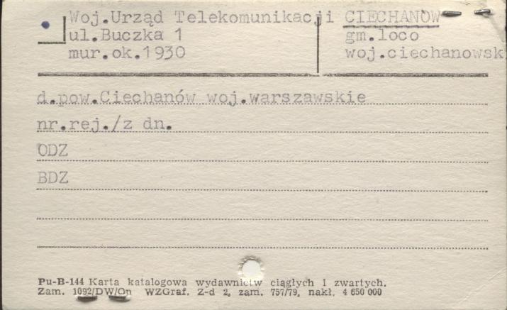 Woj. Urząd Telekomunikacji, skan 1