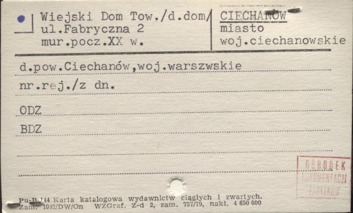 Wiejski Dom Tow. (d. dom), skan 1