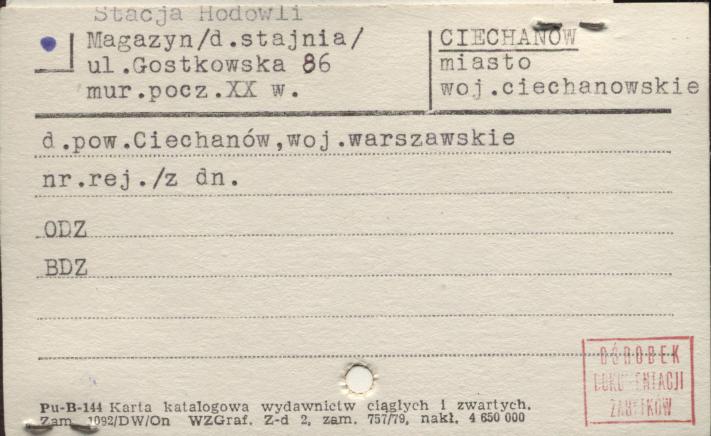 stacja hodowli, magazyn (d. stajnia), skan 1