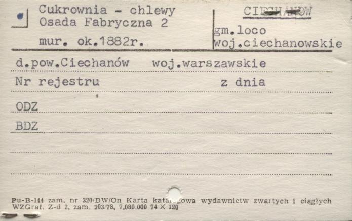 cukrownia - chlewy, skan 1