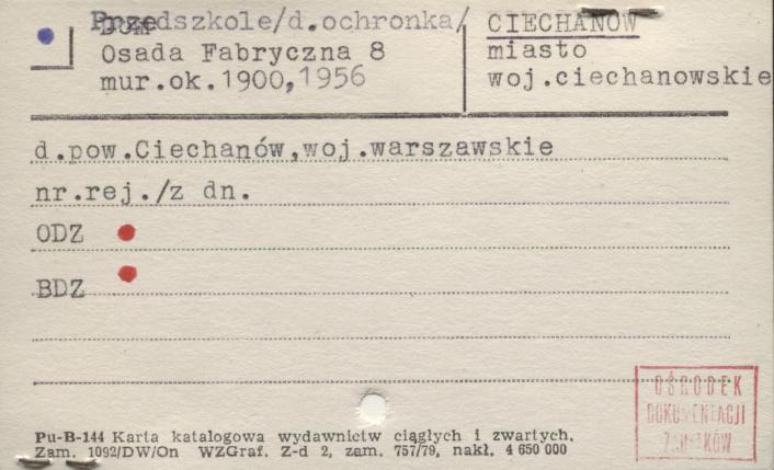 ochronka, ob. przedszkole, skan 1