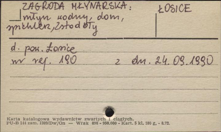 zagroda młynarska - młyn wodny, dom, spichlerz, 2 stodoły, skan 1