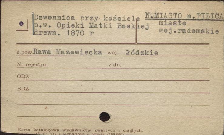 dzwonnica przy kościele pw. Opieki Matki Boskiej, skan 1