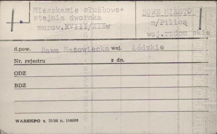 mieszkanie służbowe + stajnia dworska, skan 1