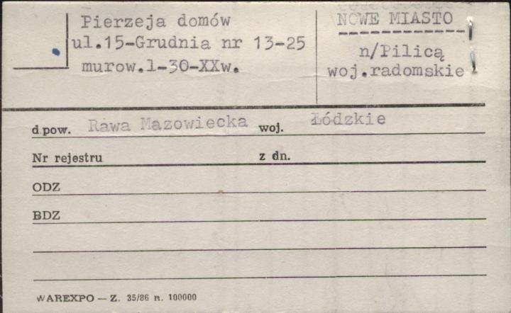 pierzeja domów, skan 1