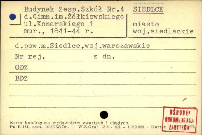 budynek zesp. szkół nr. 4 d. gimn. im. Żółkiewskiego, skan 1